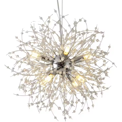 Lampadario in cristallo Schönbrunn, 6x G9, diametro 40 cm, cromo lucido, altezza regolabile Lampadari moderni Titolo predefinito Alessandro Design