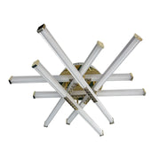 Lampadario LED con telecomando MAKOTO 144W, 6 Elementi, Lineare, Luce Fredda/Calda/Neutra, Dimmerabile, Bianco Oro Lampadari LED con Telecomando Titolo predefinito Alessandro Design